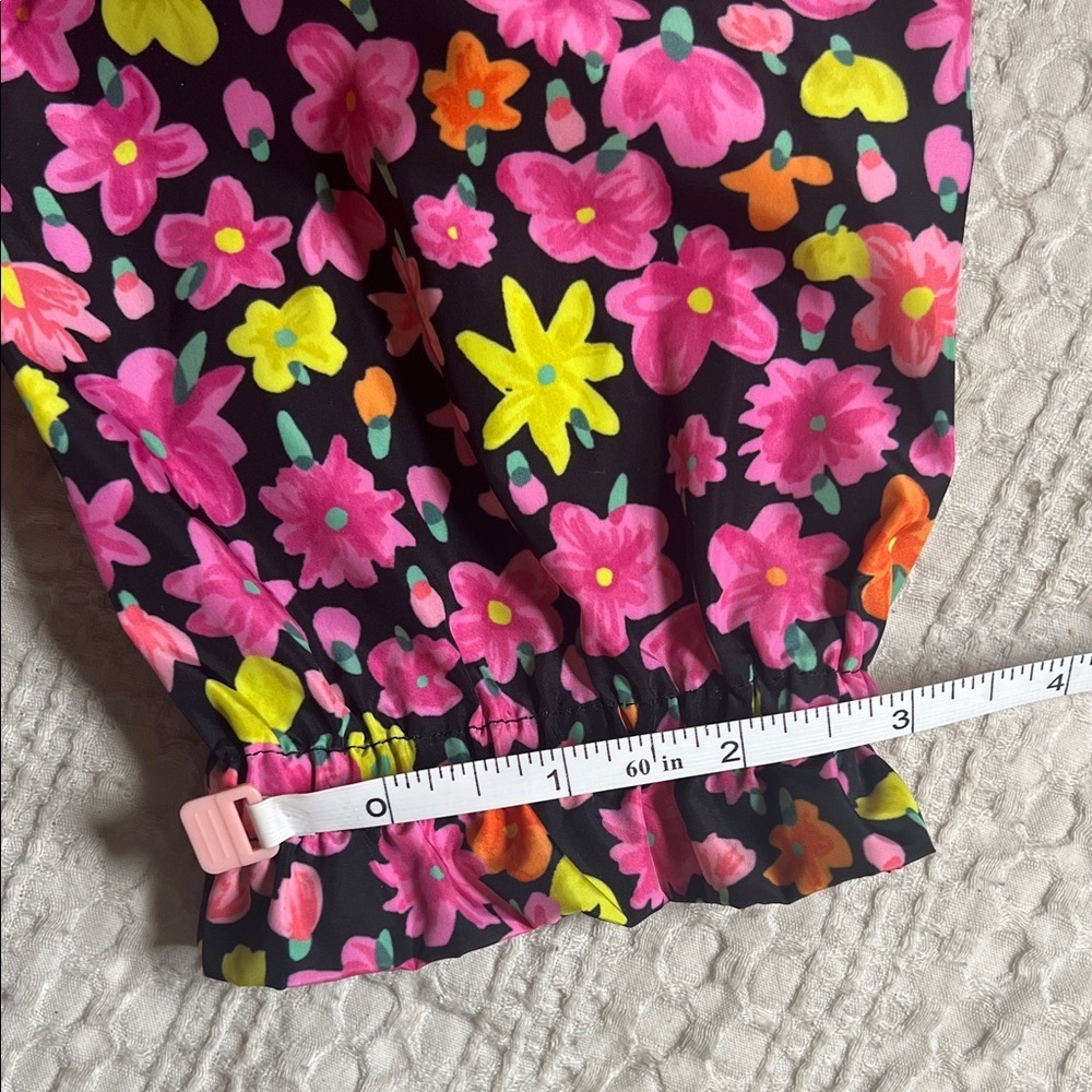 Kate Spade pink and black Floral jacket size M - Picture 8 of 12